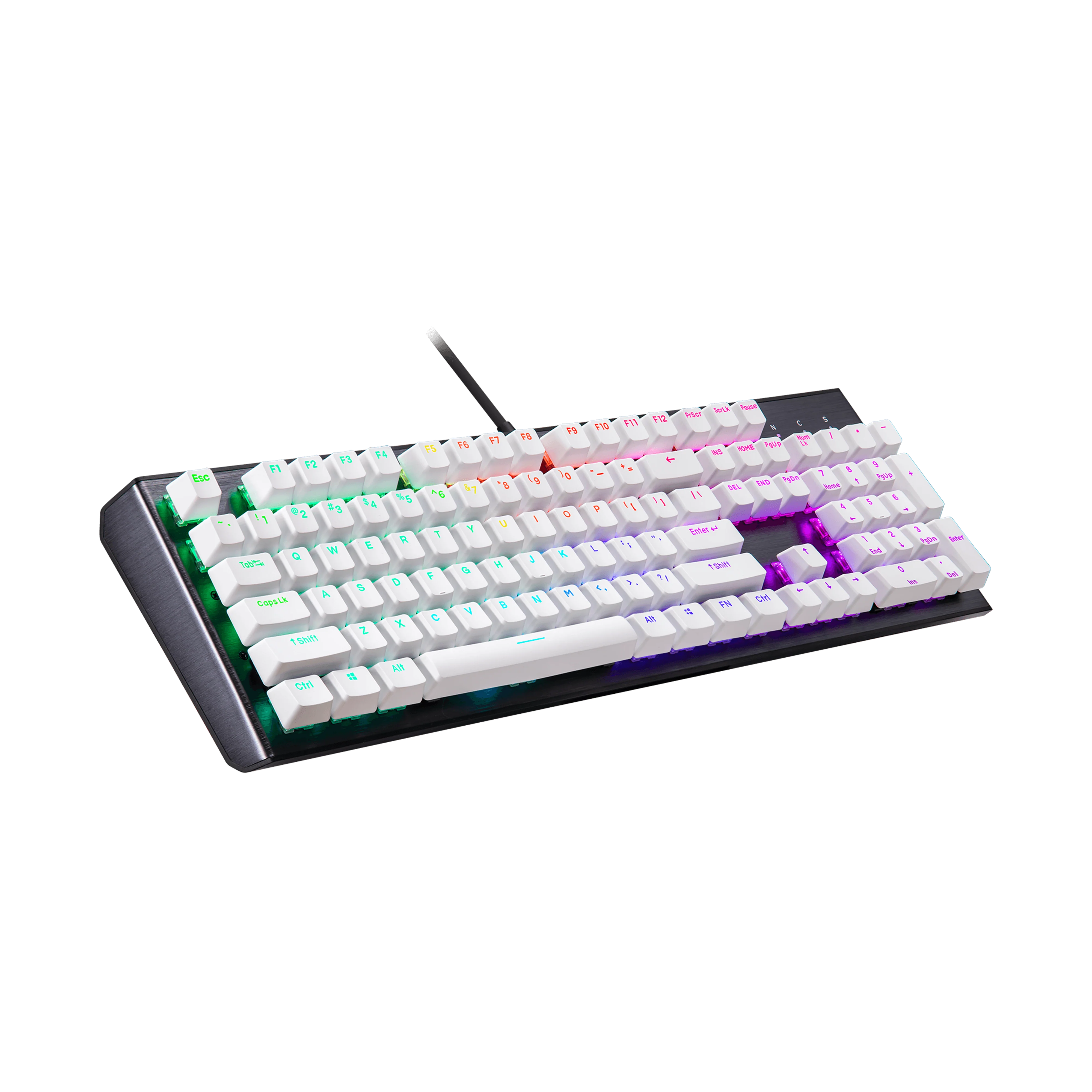 Cooler Master PBT doubleshot backlit keycap set - White - US QWERTY - Image 4