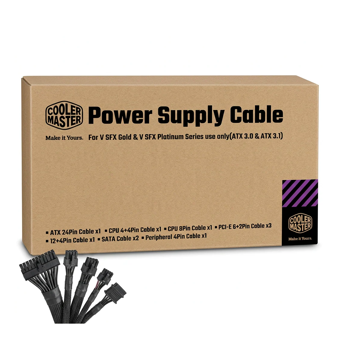 Extended PSU Cable Pack V SFX Gold / Platinum Series (ATX 3.0 & ATX 3.1 use only)