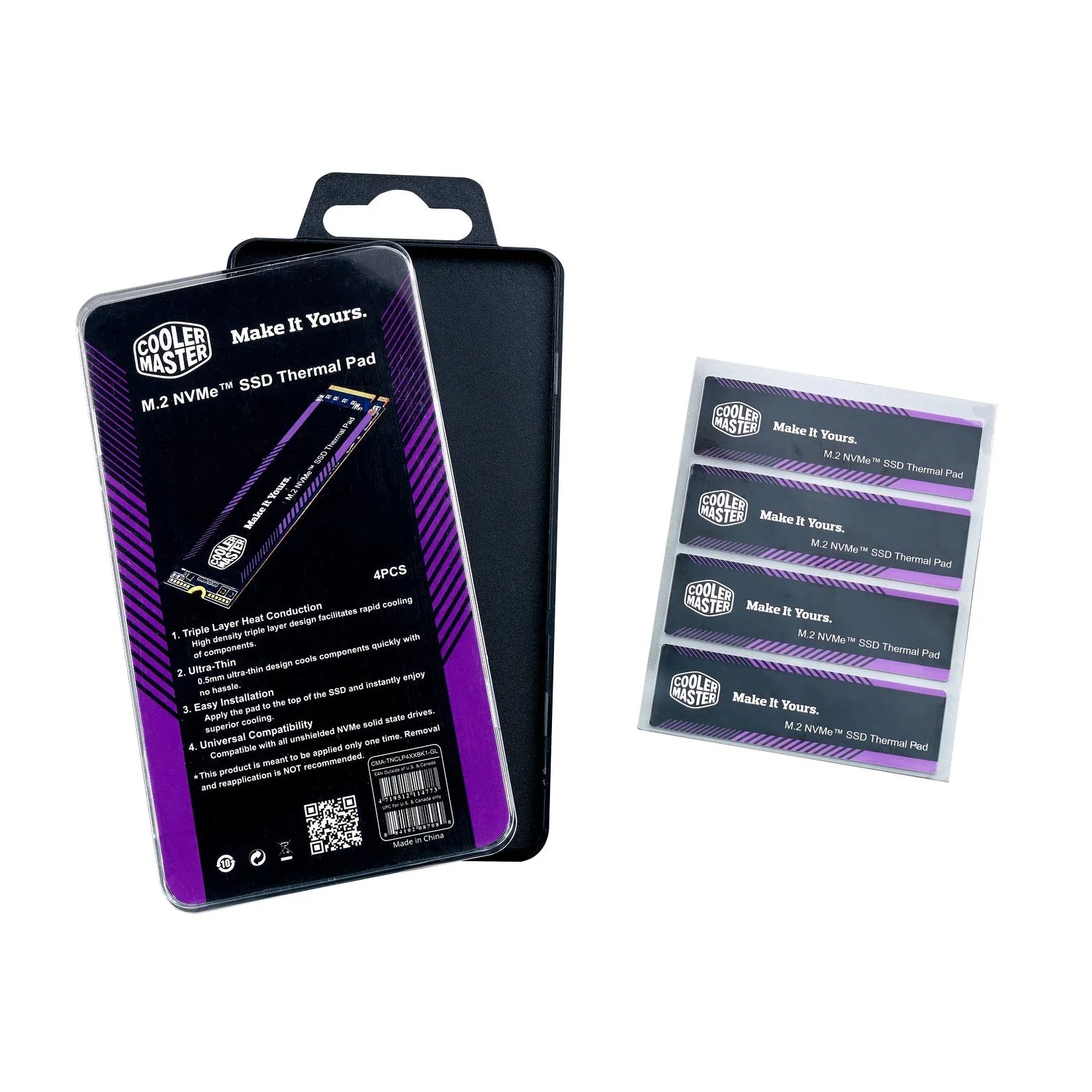 Universal SSD Thermal Pad 60x18mm for NVMe Drives - 4pcs - Image 3
